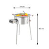 GrillSymbol Wok Burner Set PRO-545, ø 54 cm