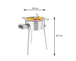 GrillSymbol Wok Burner Set PRO-545, ø 54 cm