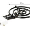 GrillSymbol Brûleur à paella pour l'intérieur et l'extérieur IB600, ø 60 cm/25kW