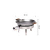 GrillSymbol Paella Cooking Set PRO-460, ø 46 cm