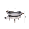 GrillSymbol Kit à paella professionnel PRO-460 inox