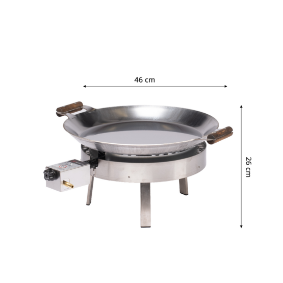 GrillSymbol Paella Pfanne Grill PRO-460 inox