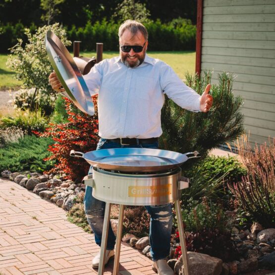 GrillSymbol Kit à paella professionnel PRO-580 inox