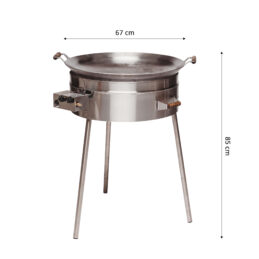 GrillSymbol Wok Burner Set PRO-675, ø 67 cm