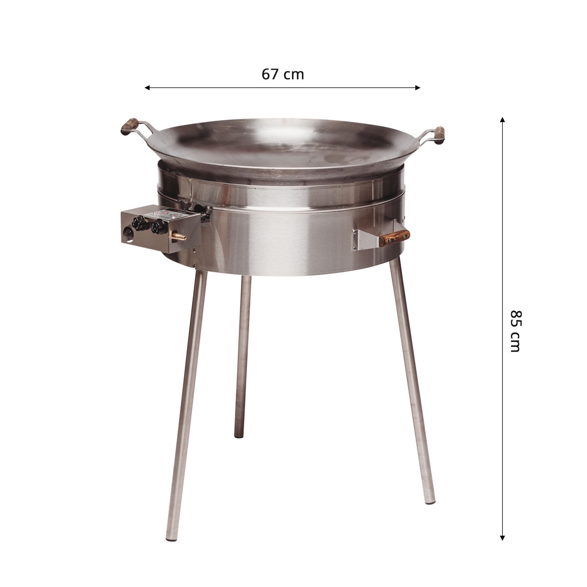 Brûleur gaz paella, diam 450, à poser (27.2 kW) - Diamond - BPG/27