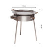 GrillSymbol Paella Pfanne Grill PRO-720 inox