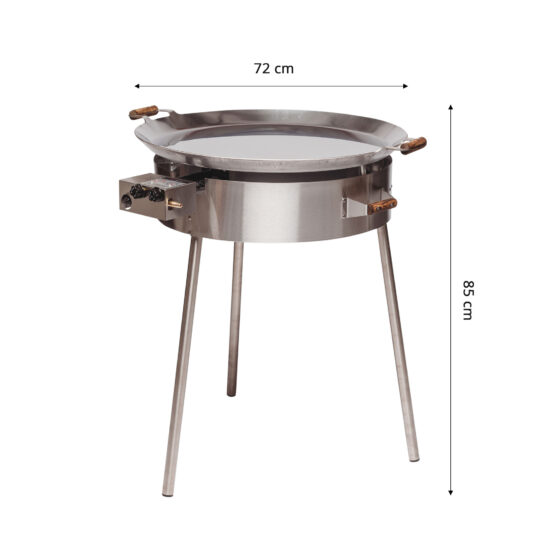 GrillSymbol Barbacoa paellero PRO-720 inox, ø 72 cm