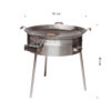 GrillSymbol Quemador de sartén wok PRO-915, ø 91 cm