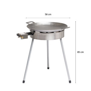 GrillSymbol Paella Cooking Set Basic-580, ø 58 cm