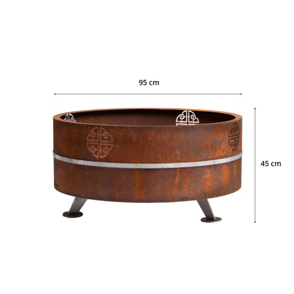 GrillSymbol Corten Steel Fire Pit Lucas