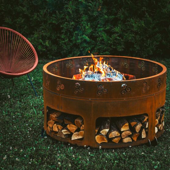 GrillSymbol Corten Steel Fire Pit Antigo