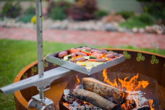 GrillSymbol Cor-Ten Steel Fire Pit Legend