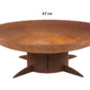 GrillSymbol Corten Steel Fire Pit Chiaro