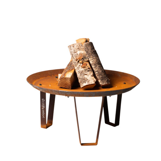 GrillSymbol Corten Steel Fire Pit Elegante, ø 72 cm