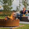 GrillSymbol Cor-Ten Steel Fire Pit Legend