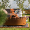 GrillSymbol Brasero en acier Corten Legend ø 116 cm