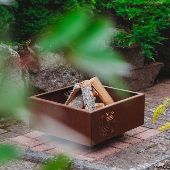 GrillSymbol Corten Steel Fire Pit Piazza