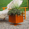 GrillSymbol Corten Steel Planter Ulla M