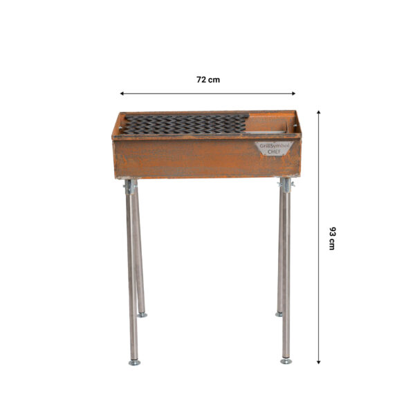 GrillSymbol Holzkohlegrill Naked Chef