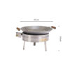 GrillSymbol Wok Gasbrenner PRO-450 inox