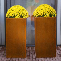GrillSymbol Corten Steel Planters Set of 2 Manhattan