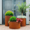 GrillSymbol Corten Steel Planters Set of 3 Sisters