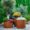 GrillSymbol Corten Steel Planters Set of 3 Sisters