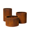 GrillSymbol Corten Steel Planters Set of 3 Sisters