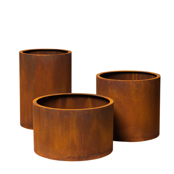 GrillSymbol Corten Steel Planters Set of 3 Sisters