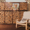 Soporte de leña GrillSymbol WALL-L 237*37*170 cm