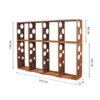 GrillSymbol Corten Steel Firewood Rack WALL 237*37*170 cm