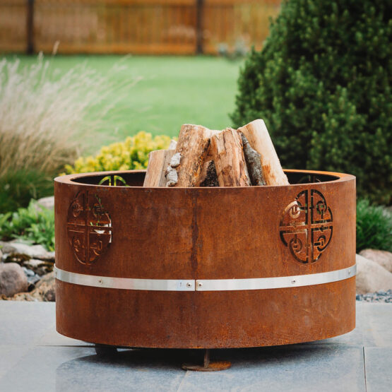 GrillSymbol Corten Steel Fire Pit Lucas Mini