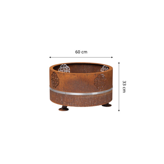 GrillSymbol Brasero en acier Corten Lucas Mini ø 60 cm