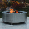 GrillSymbol Stainless Steel Fire Pit Luna Silver