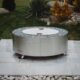GrillSymbol Stainless Steel Fire Pit Luna Silver GrillSymbol Stainless Steel Fire Pit Luna Silver