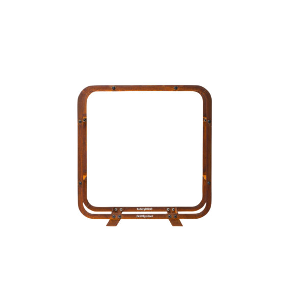 GrillSymbol Corten Steel Firewood Rack Ake 72*72 cm