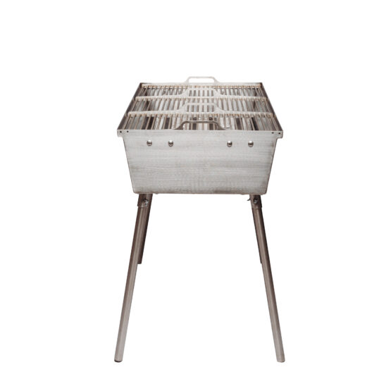 GrillSymbol Barbacoa de carbón Naked Chef XXL Silver