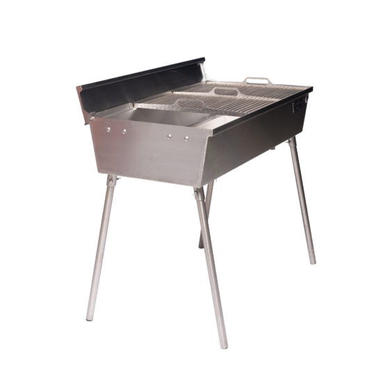 GrillSymbol Barbacoa de carbón Naked Chef XXL Silver