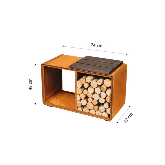 Soporte de leña GrillSymbol Enzo Rack-M