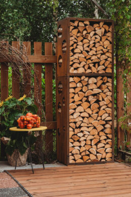 Grillsymbol Rangement de bois WoodStock L 60*37*170 cm