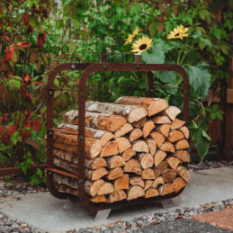 GrillSymbol Corten Steel Firewood Basket Leo 58*58 cm