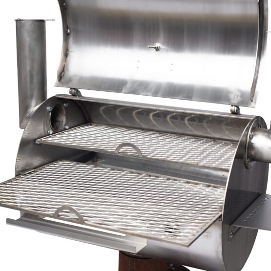 GrillSymbol Smoker Holzkohlegrill Smoky Beast Silver