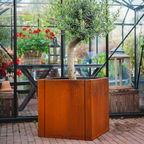 GrillSymbol Corten Steel Planters Set of 3 Large Clara