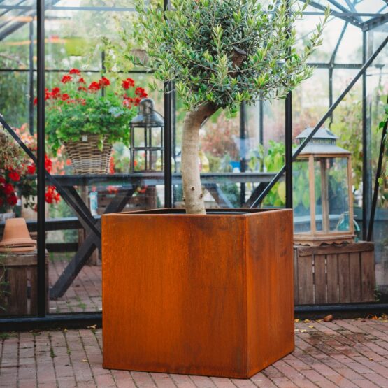 GrillSymbol Corten Steel Planters Set of 3 Large Clara