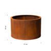 GrillSymbol Corten Steel Planter Meri-S