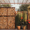 Grillsymbol Rangement de bois WALL 119*37*170 cm