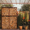 GrillSymbol Corten Steel Firewood Rack WALL 119*37*170 cm