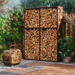 Grillsymbol Rangement de bois WALL 119*37*170 cm