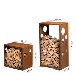 Grillsymbol Rangement de bois WoodStock Set S+M