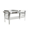 GrillSymbol stainless steel Side Table for Pizza Oven Baso-inox-XL